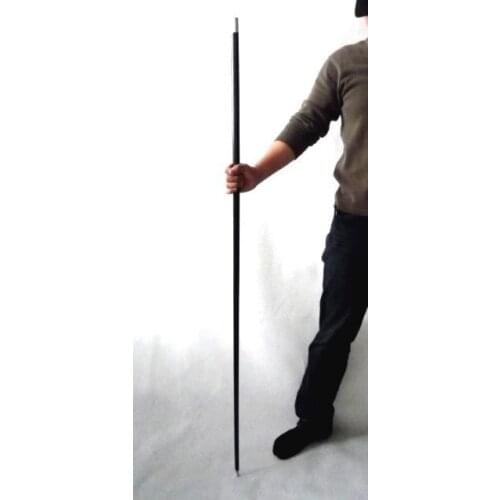 Long Black Steel Appearing Cane / Wand (1.3 Meters) Magic Tricks Professional Magician Stage Gimmick Props Silk to Cane Magia