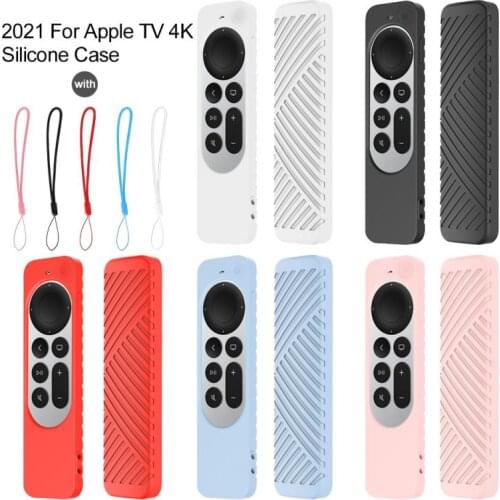 Protective Case Cover For Apple TV 4 Remote Control cover Shell Silicone Waterproof Dust proof Storage Bag Protector Cover 2021