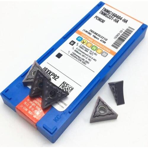 100PCS carbide inserts TNMG160404 HA PC9030 TNMG160408 HA PC9030 high-quality CNC turning tools TNMG160404 TNMG160408