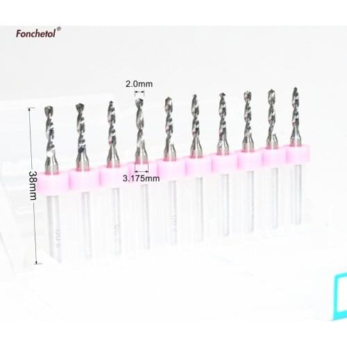 2.0mm,Freeshipping CNC computer machine solid carbide micro Drill bit,Printed Circuit Board Drill Bit,SMT,plastic and copper