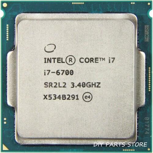 Intel core Quad core I7-6700 intel I7 6700 processor LGA 1151 3.40GHz 6M RAM DDR3L-1333, DDR3L-1600 DDR4 GPU HD530
