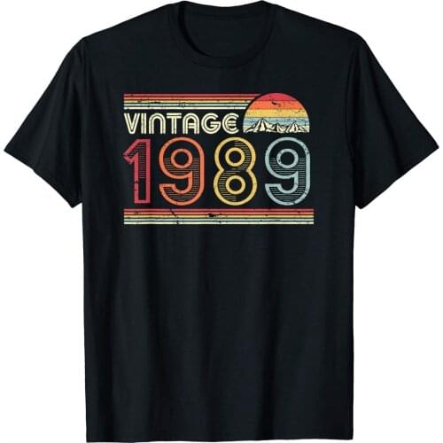 30Th Birthday Gift T Shirt Classic Vintage 1989 T-Shirt New Arrival MenS Fashion Funny Tees Street Short Print T Shirt