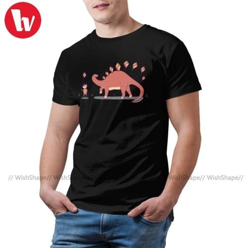 Dinosaur Tee Shirt Awesome Short-Sleeve 100 Percent Cotton T Shirt Summer Print T-Shirt 5xl Man