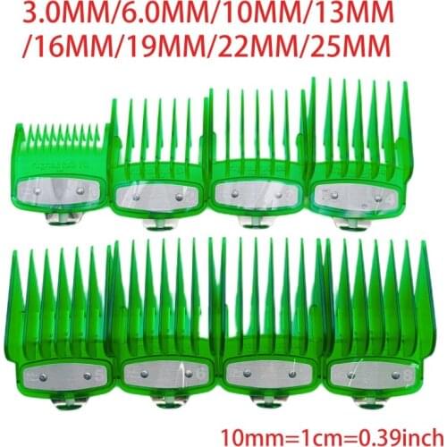 GXMC 8PCS Barber Shop Styling Guide Comb Set Oil Head Hair Trimmer Attachment Hairdresser Clipper Limits Comb