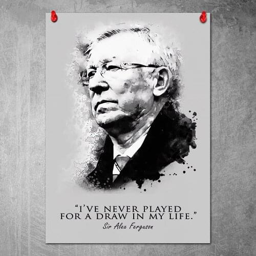 Canvas Print Sir Alex Ferguson Quotes Poster Decorative Picture Modern Wall Art Paintings Home Decor No Frame