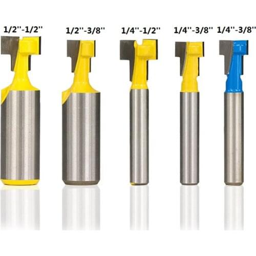 1/4 '' 1/2 '' Shank Router Bit End Mill Slot T Hex Screw Bolt Keyhole Hole Cutter Wood Router bit
