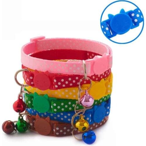 Fashion Velvet Cat Collar Breakaway Cat Collars Katzen Halsband Pet Cute Puppy ABS Adjustable Strap Small Pet Supplies