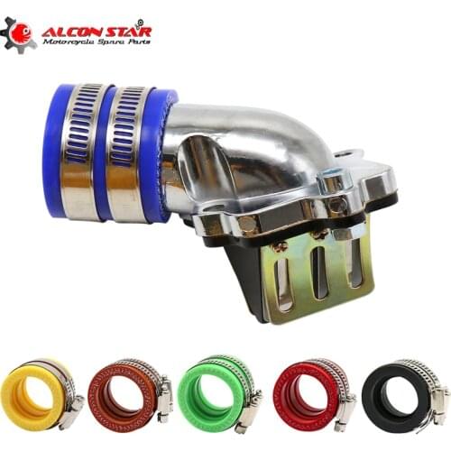 Alconstar- Motorcycle Carburetor Intake Manifold with Reed Valve for Yamaha JOG50 JOG90 2T Scooters Moped 1E40QMB 1E50QMF Bike