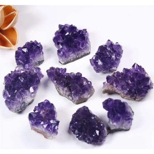 Natural crystal amethyst cluster healing crystal mineral quartz home furnishings