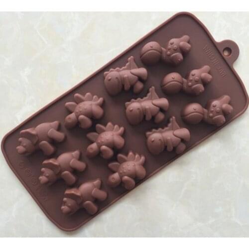 Novelty And Fun Dinosaur Silica Cake Mold Food Grade DIY Silicone Baking Tools Kitchen Accessories Decorations Fondant SN1952