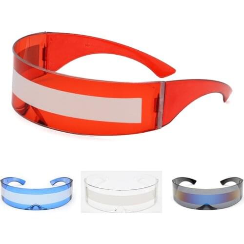 New fashion hair hoops all-in-one prom glasses party personality party glasses future warrior glasses led protective goggle