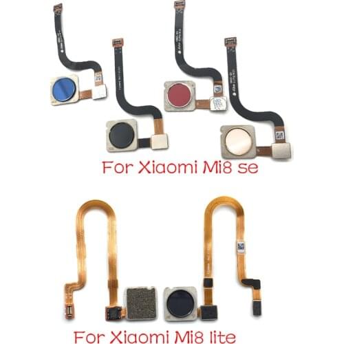 Finger Reader Fingerprint Reader Sensor Home Button Flex Cable For Xiaomi Mi 8 Mi8 Se Lite