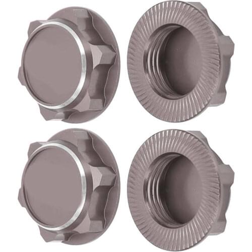 Hexagon Nuts Aluminum Alloy Hex Wheel Nuts Reliable for 1/8 General RC Car