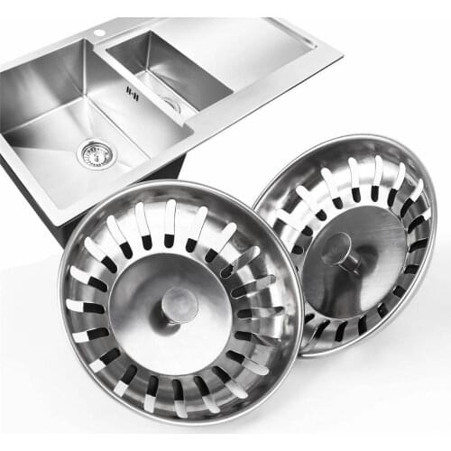 Stainless Steel Kitchen Sink Drain Strainer Cover Bathroom Washroom Sink Basin Bath Tub Shower Waste Filter