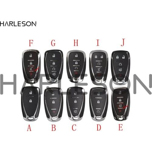 Smart Remote Key Shell Case Replacement for Chevrolet Cruze Malibu Camaro 2/3/4/5 Buttons Keys Fob Body Housing With Logo