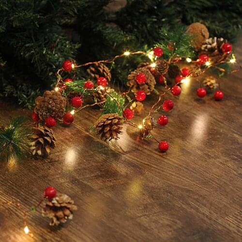 LED Christmas Tree Decorative String Lights Copper Wire String Lights Battery Decoration Lamp for Holiday Party Home Office
