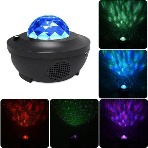 LED Colorful Starry Sky Projector Blueteeth USB Music Player LED Night Light Romantic Projection Lamp Birthday Gift