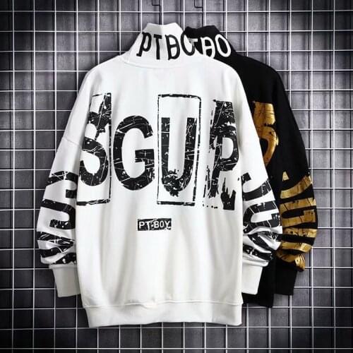 New Spring Autumn Mens Hoodies Harajuku Fashion Japan Streetwear Sweatshirt Men Casual Men Clothing Print Alphabet Hoodies Men