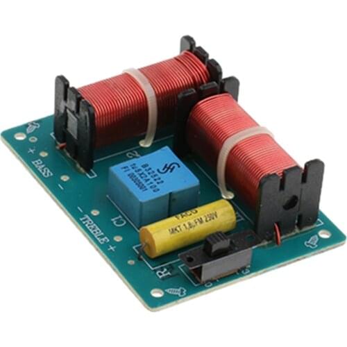 Treble Bass 2 Way Frequency Divider Speaker Audio Crossover Filters Board DIY Audio Speaker Frequency Divider Crossover Filters
