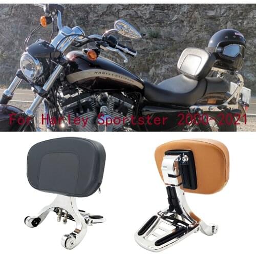 Motorcycle Multi-Purpose Driver Passenger Backrest For Harley Sportster XL Iron 883 1200 Roadster Seventy-Two 2000-2021
