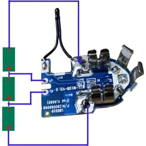 Replacement Battery Case Housing Shell for Milwaukee 12V Li-ion Battery PCB Circuit Board Battery Tag Sticker