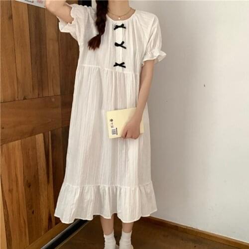 Sweet Lolita Night Dress Women White Ruffles Vintage Palace Style Nightgown Sweet Girls Lingerie Palace Style Negligee Sleepwear