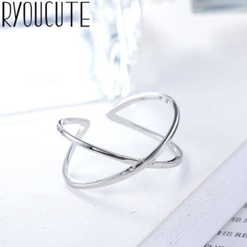 Punk Retro Real Silver Color Big Cross Rings for Women Luxury Bohemian Vintage Statement Jewelry Antique Finger Big Ring