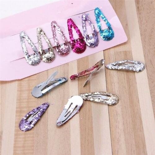 12Pcs/Set Mini Glitter Hairpin Barrette Girls Baby Kids BB Snap Hair Clips Hair Accessories Styling Tools Gift Headwear