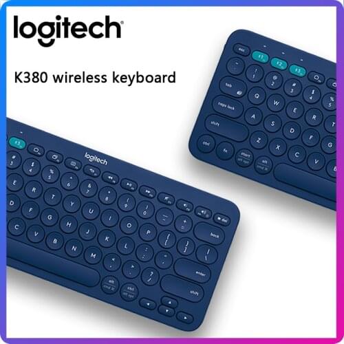 Logitech K380 wireless Bluetooth keyboard portable multi-device Apple phone ipad computer mac ultra-thin mute keyboard