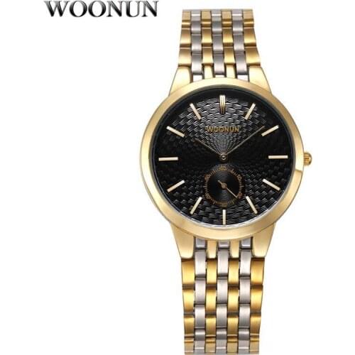 Top Brand Luxury Gold Watches Men Stainless Steel Quartz Watches Ultra Thin Mens Watches Hodinky relogio masculino heren horloge