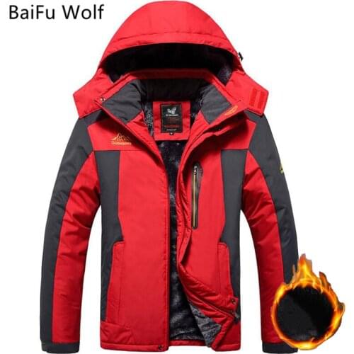 Plus Size 8xl 9xl Fleece Military Jacket Coat Men Windproof Waterproof Down Parkas Windbreaker Raincoat Winter Warm Jacket