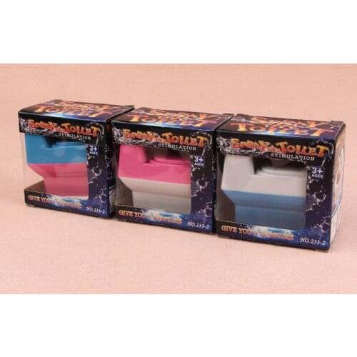 Creative Mini Funny Prank Squirt Spray Water Toilet Closestool Joke Gag Toy Desktop Gift Kids Children Baby Toys New Hot Selling