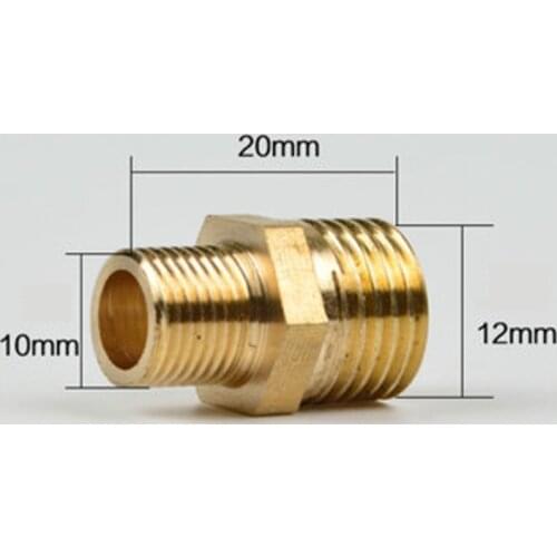 1/8" BSP male Turn 1/4" BSP Male Reducer Brass Pipe Fitting Connector Coupling Adapter