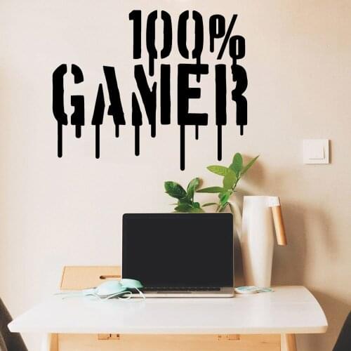 Hot gamer Vinyl Wallpaper Tile Sticker Wall Posters Living Room Bedroom Decoration muursticker