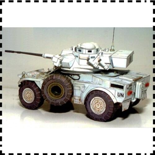 1:25 Scale French Panhard AML 20 Light Armoured Car Handcraft Paper Model KIT Handmade Toy Puzzles