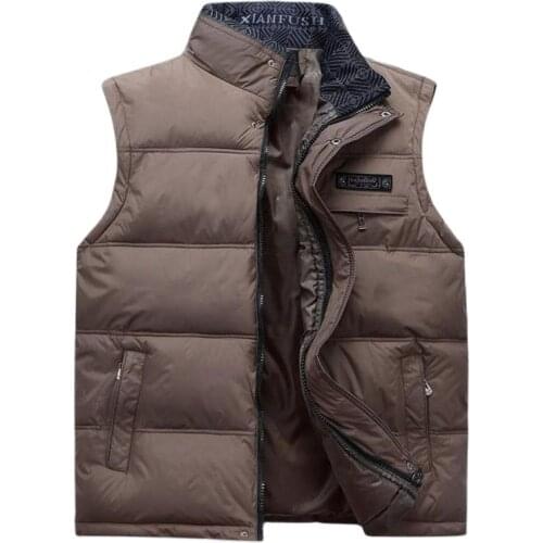 Man Spring Plus Size Hooded Thicken Down Parkas Male Winter Removable Warm Down Jackets Men Oversized Fall Zip Loose Down Vests