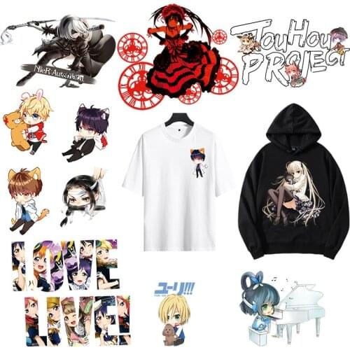 Cartoon Characters Patches Heat Transfer Thermal Transfer Printing Stickers Iron On Cloth Garment Accessories