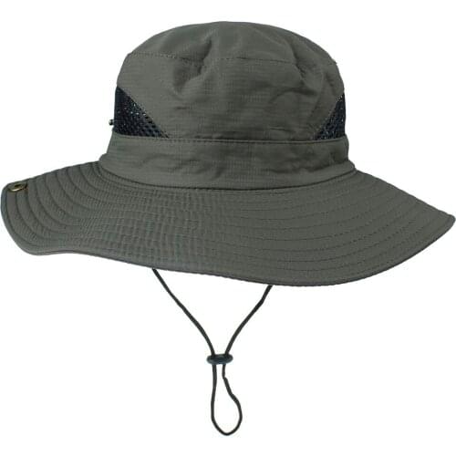 Unisex Adjustable Cap Pure Color Boonie Hats Nepalese Cap Mens Casual Brief Sun Protection Fisherman Hat Kapelusz Rybaka #P2