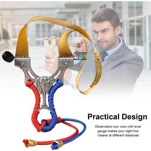Aiming Sling Shooter Laser Flat Leather Slingshot Free Binding Fast Pressure Infrared Slingshot Outdoor Fish Shooting Hunting