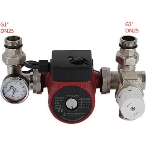 Thermostatic pump mixer blender for Water Underfloor Heating Manifold mixing valve water mixing center water mixing system DN25