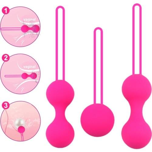 Kegel Ball Simulator Beads Vaginal Ball Sex Toys for Women Silicone Smart Geisha Vagina Chinese Ben Wa Ball Tightening Exerciser