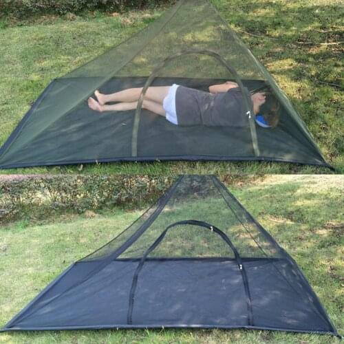 Camp Tent Netting Portable Triangle Lightweight Mesh With Floor Mat Tourist Mosquito Net/Mesh Ultralight Outdoor Camping Equipme