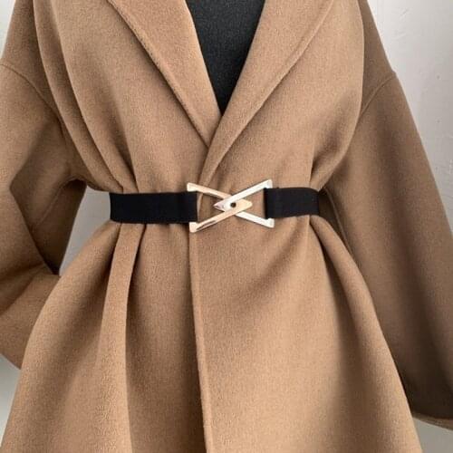 Triangle Belt Womens Decorative Elastic Elastic with Dress Sweater Suit Waist Simple Belt Versatile Fashion Girdle