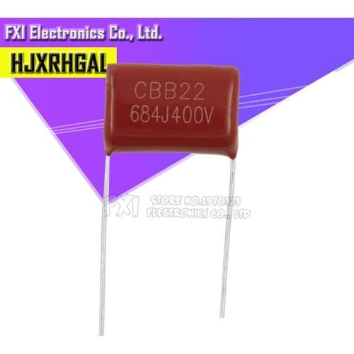 10PCS 400V684J pitch 15MM 0.68UF 680nf 684 400V CBB Polypropylene film capacitor new