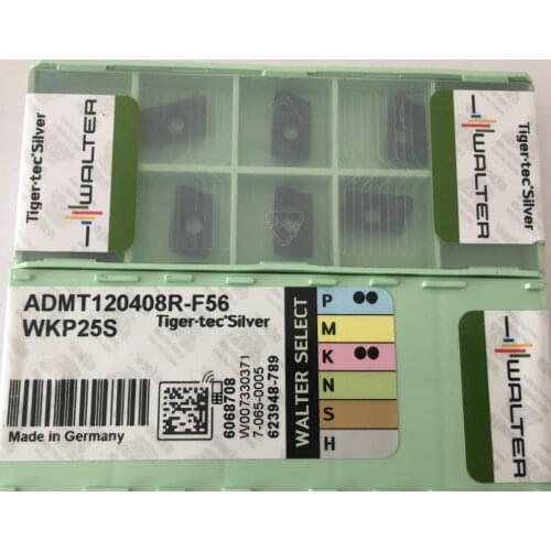 10PCS CARBIDE INSERT ADMT120408R-F56 WKP25S