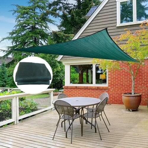 4*4*4M Sun Shade Net Home Garden Encrypt Thicken Shading Net Summer Swimming Pool Awning Triangle Sunshade Sail