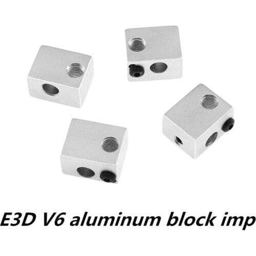 3D printer accessories E3D V6 heating aluminum block improved version sandblasting oxidation treatment