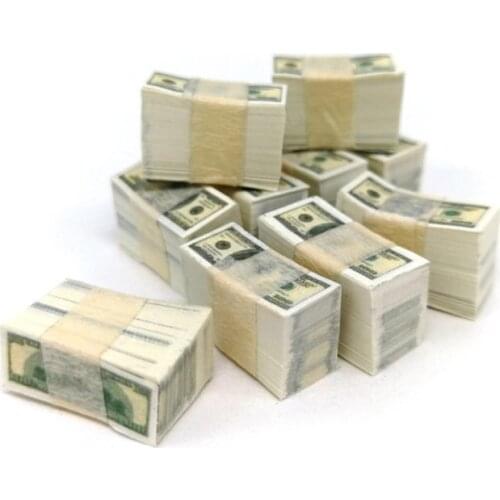 Mini Model Banknotes Pocket Dollar Bill 100 Pieces Of Accessories Doll House Pocket Dollar Bills 100 Mini Model 69HE