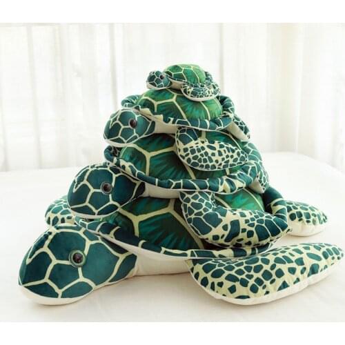 Big Sea Turtle Plush Toys Tortoise Doll Cushion Soft PP Cotton Stuffed Animal Pillow Children Gifts
