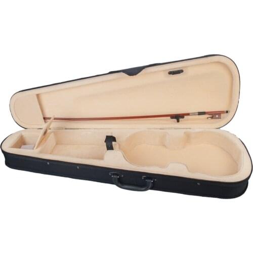 Violin Case 4/4 Size Professional Triangular Shape Violin Hard Case Yellow Inside Violin Parts
